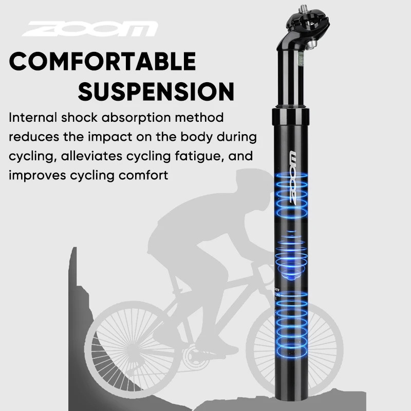 ZOOM Bike Suspension Seatpost 27.2/31.6/28.6/30.4/30.8/33.9Mm MTB Suspension Sea