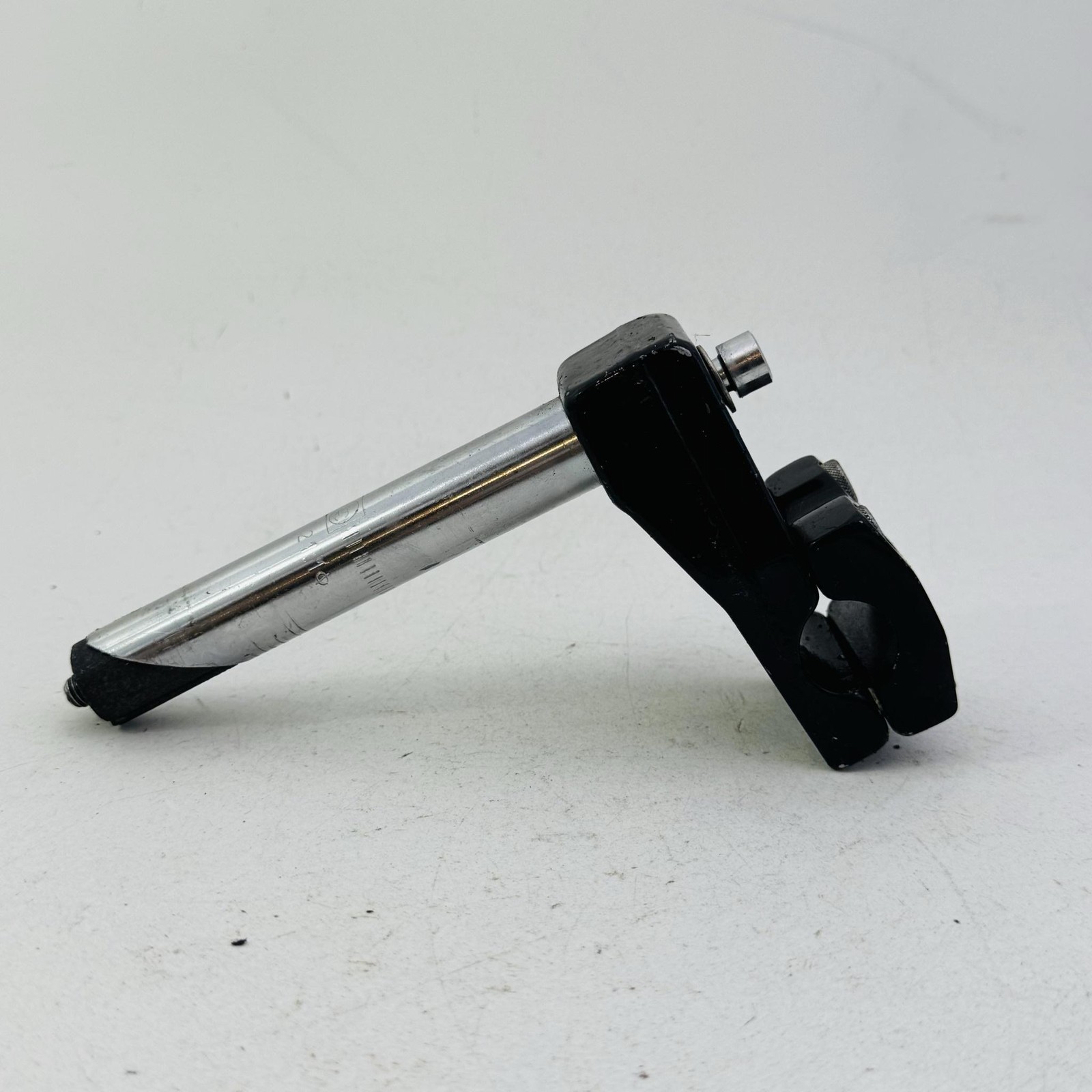 Vintage BMX Quill Handlebar Stem 21.1mm 4-Bolt Neck Black Steel Bike A05