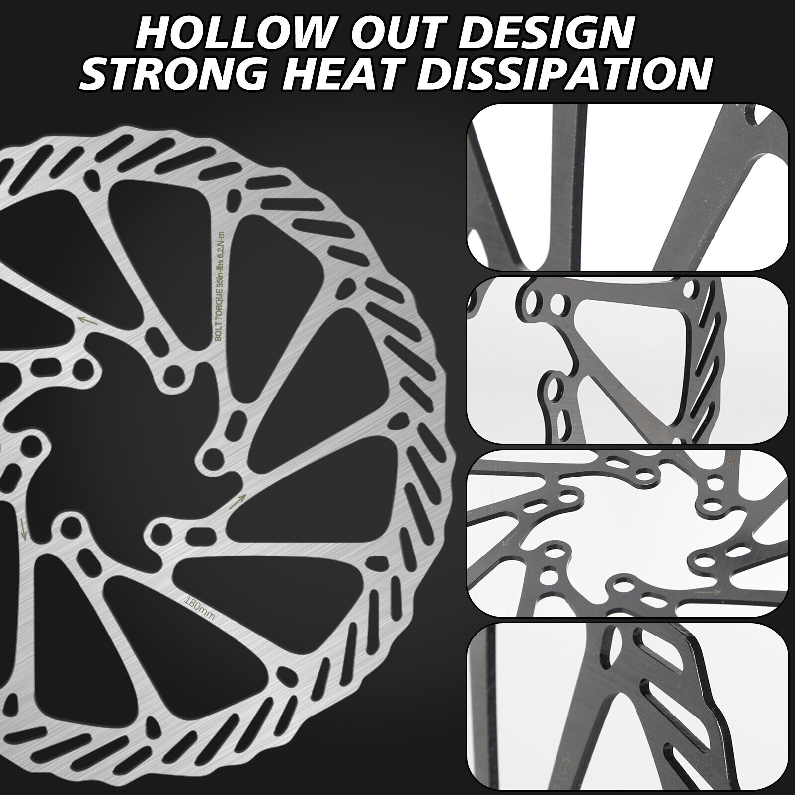 Disc Brake Rotor 160/180/203mm Bicycle Brake Rotors Road MTB Bike Caliper Rotor​