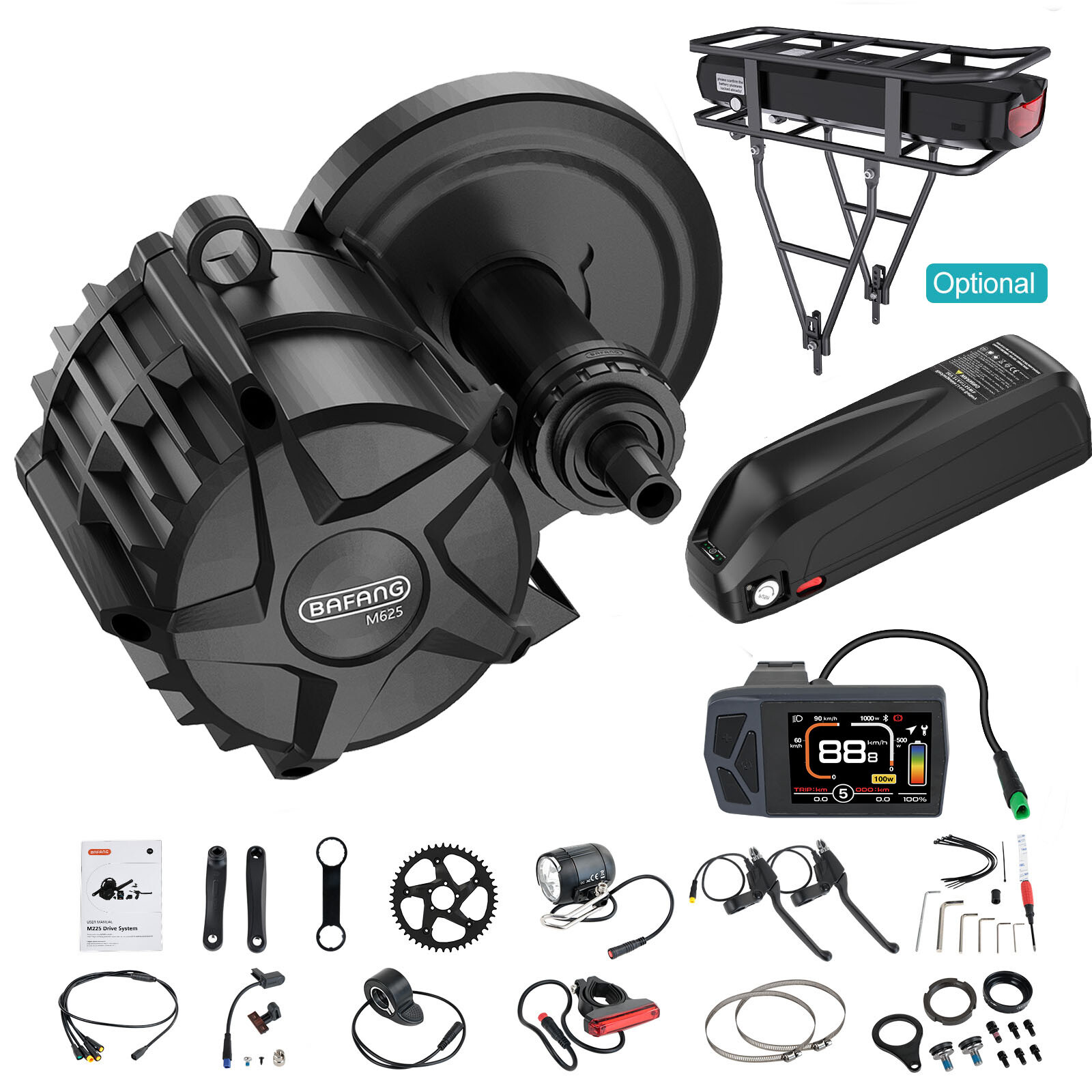 Bafang 48V 500W 750W 68MM Electric Bike Mid Drive Motor Kit Conversion Motor Kit