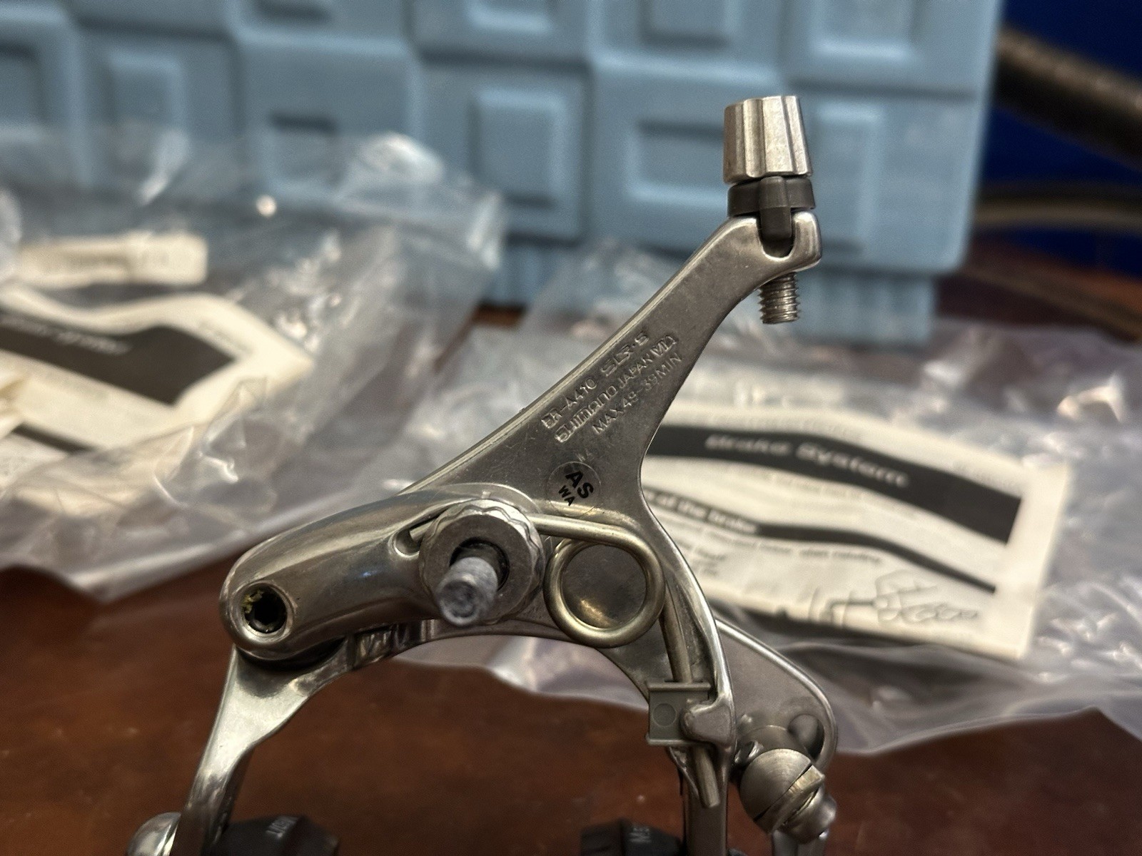 Shimano SLR Dual Pivot Caliper Brakes RSX BR-A410 39-49 Silver Front Rear NOS