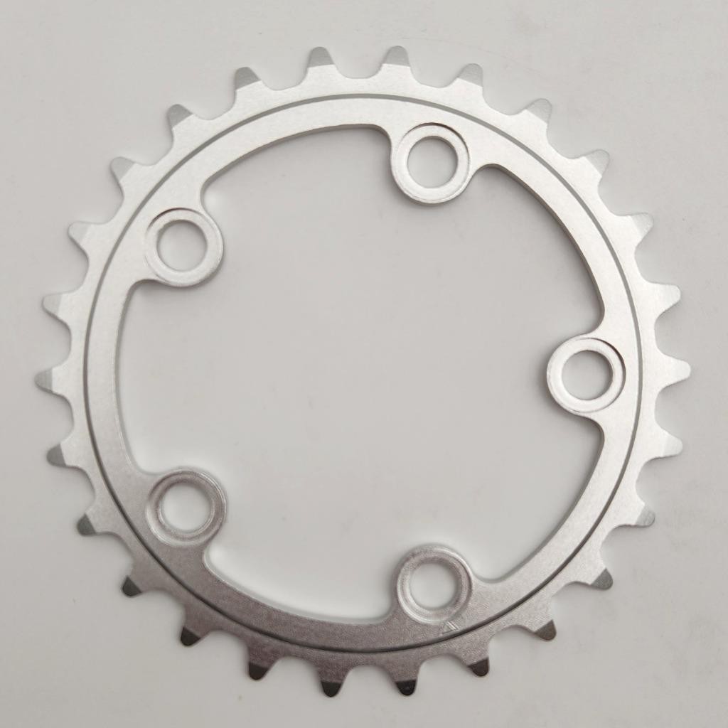 Sugino 26t x 74mm 5-Bolt Single Inner Bicycle Chainring Anodized Silver NOS
