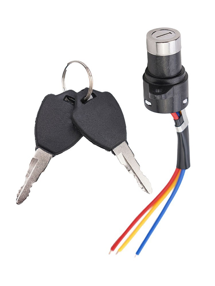 Electric Bike Ignition Key Keys E-Bike Lock E-Bike 3 Wire Easy To Install