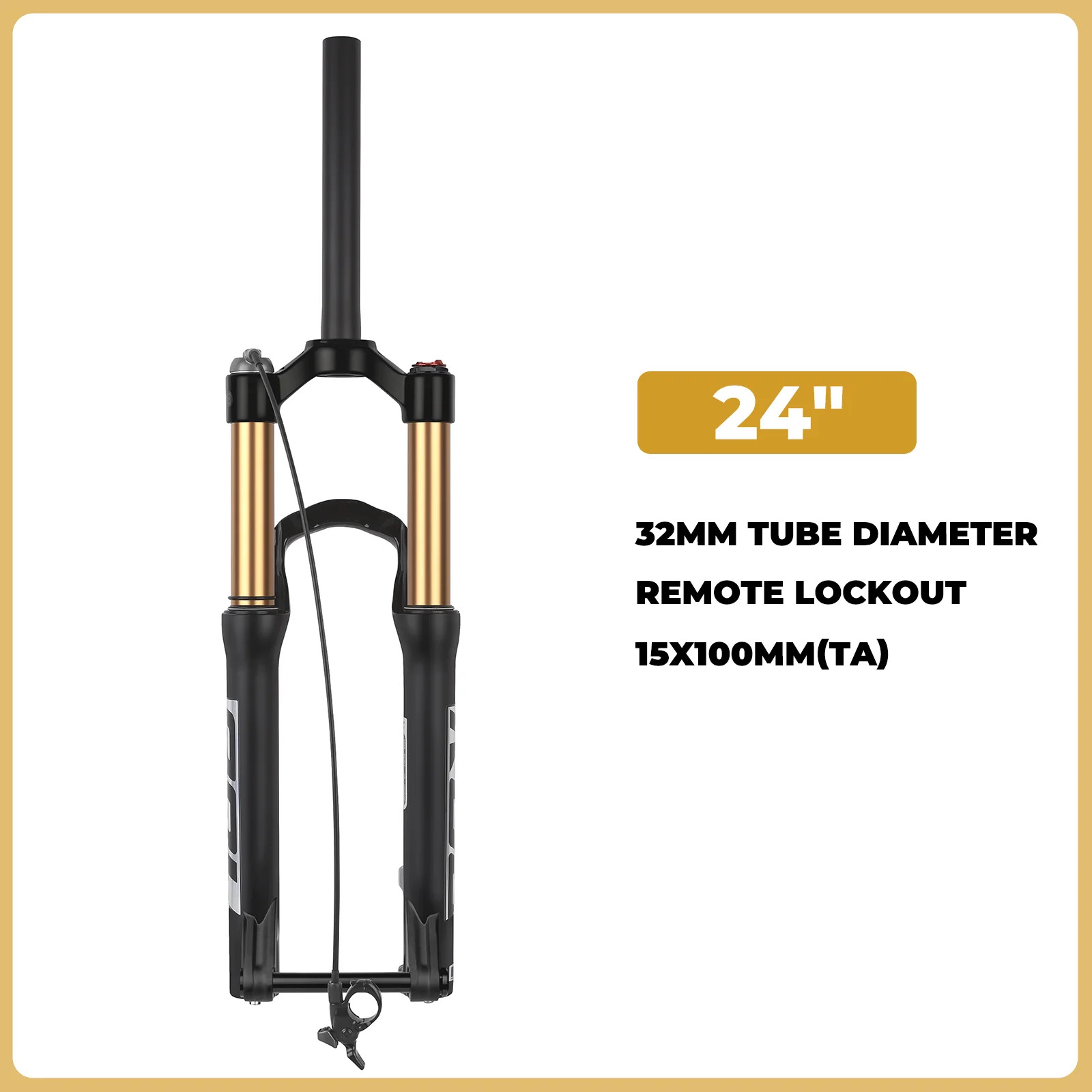 MTB Suspension Fork 20/24Inch Manual/Remote Lockout Air Oil Fork 100mm Travel