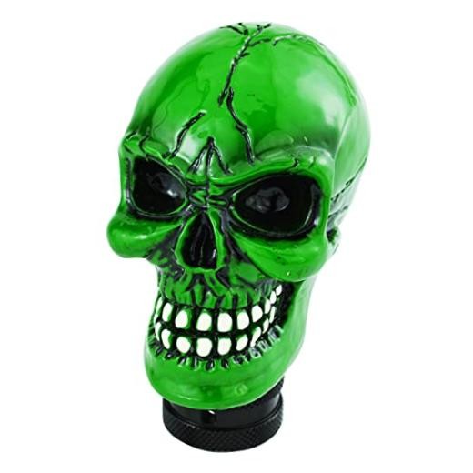 Skull Gear Speed Shift Stick Head Fit Most Cars Green