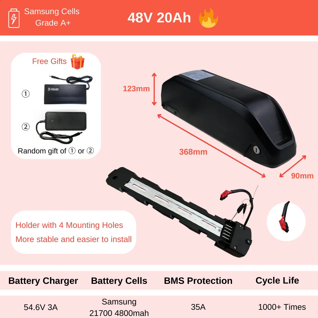Bafang BBS02B 48V 500W 68mm Mid Drive Motor DIY Ebike Conversion Kit W/ Battery