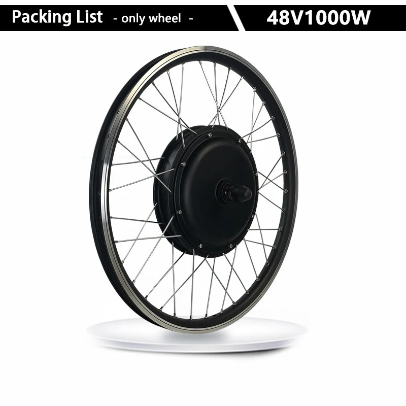 48V 1000W Front Drive Gearless Brushelss Hub Motol for E-bike Conversion Kit