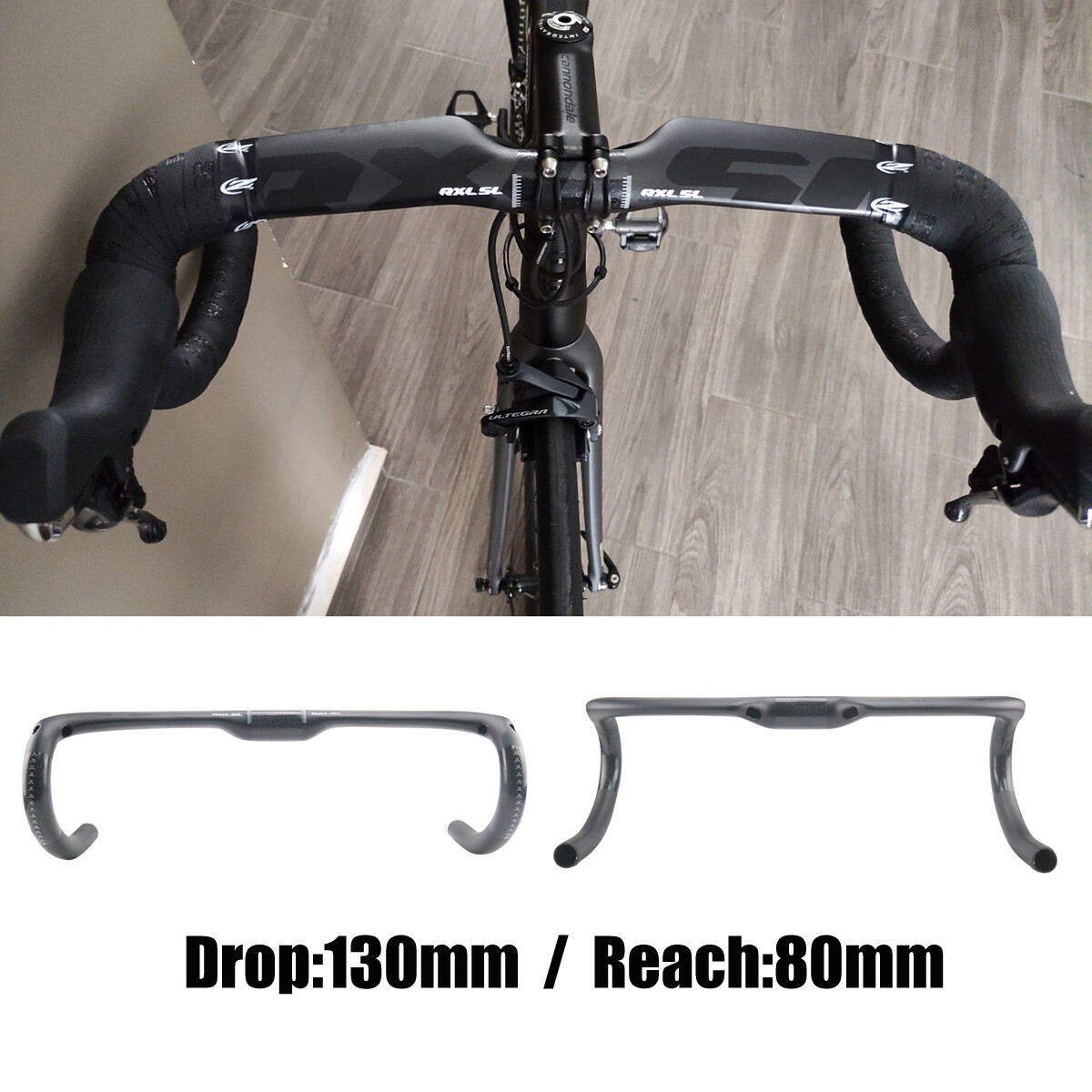 40/42/44 Road Bicycle Drop Bar Carbon Fiber 31.8 Bike Handlebar Internal Routing