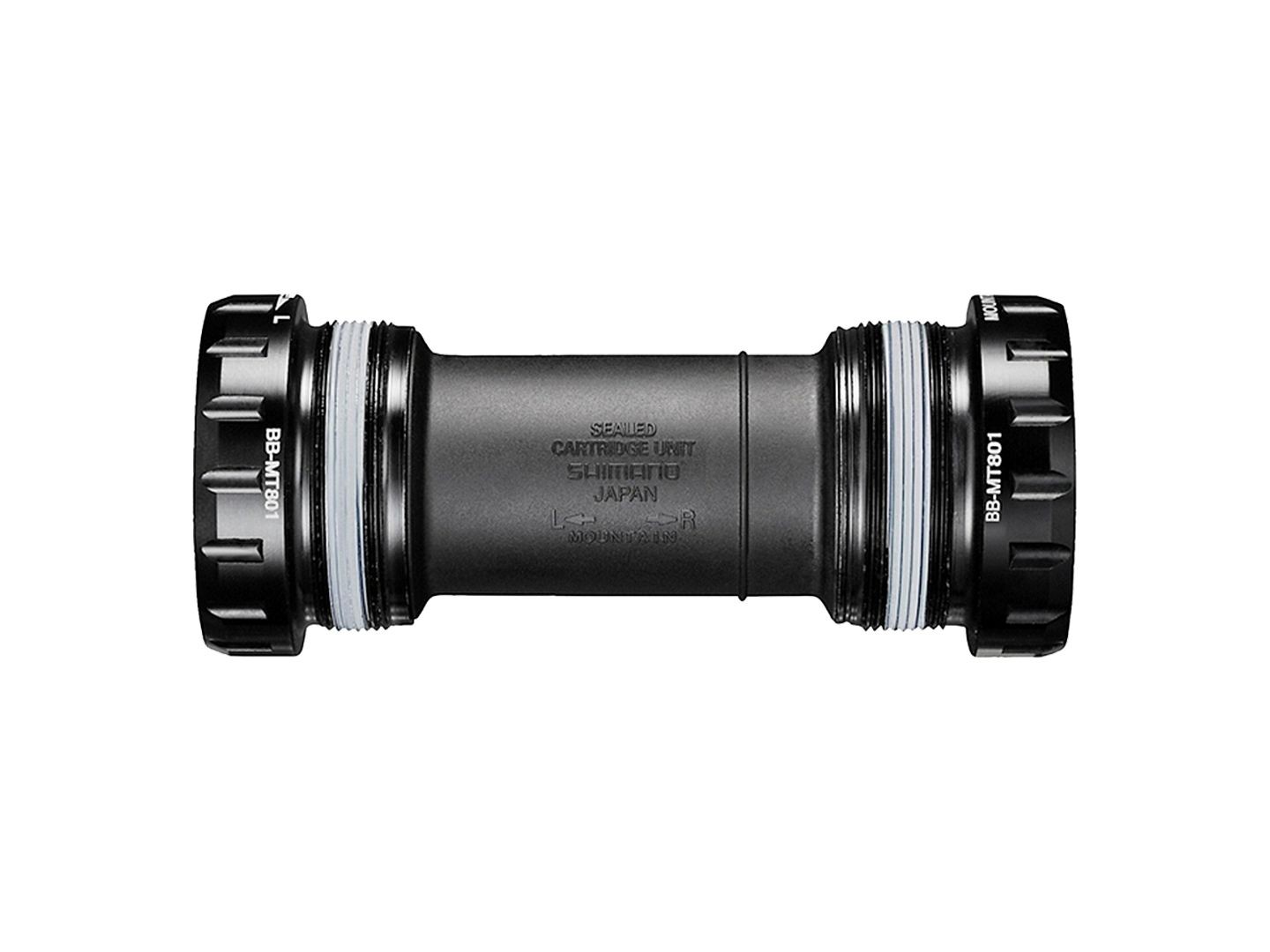 Shimano XT MT801 Hollowtech II English Threaded BB 68 or 73mm x No axle Black