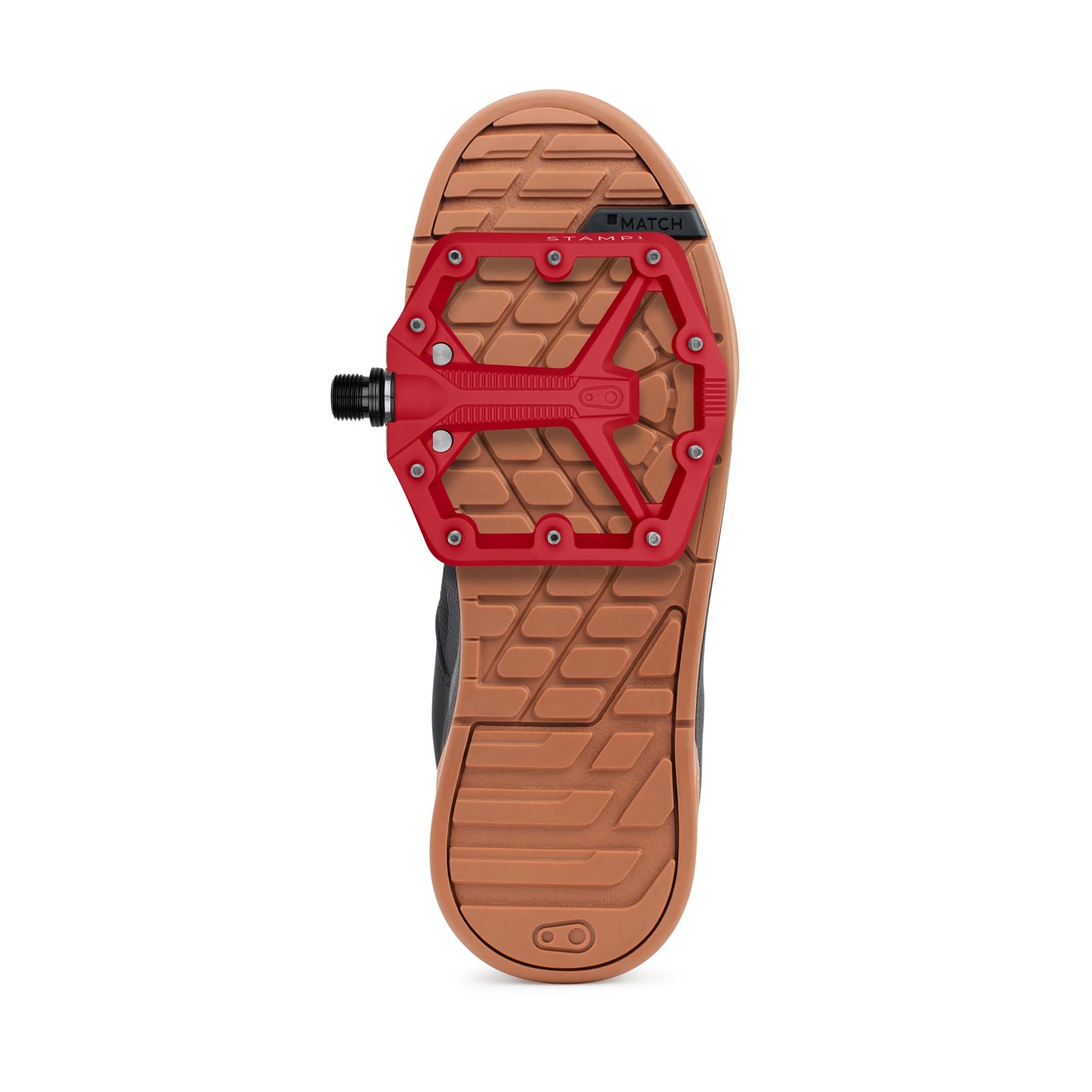 Crankbrothers Stamp 1 Gen 2,Composite MTB Bike Pedal, Red, Small Small, Red