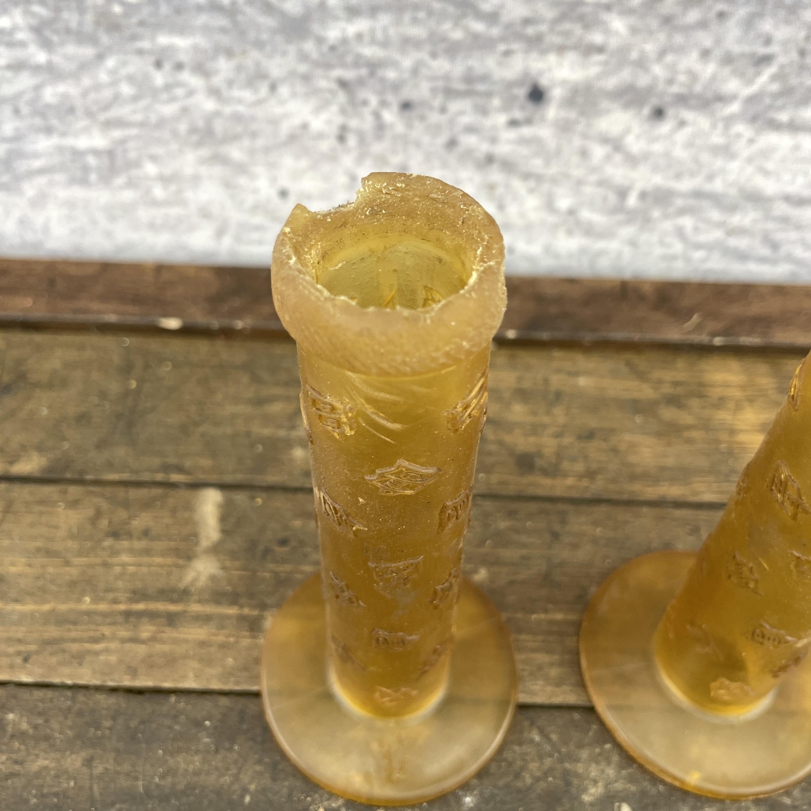 Vintage Diamond Back BMX Bike Grips Clear X-Ray 90s Old School Set Blown Out