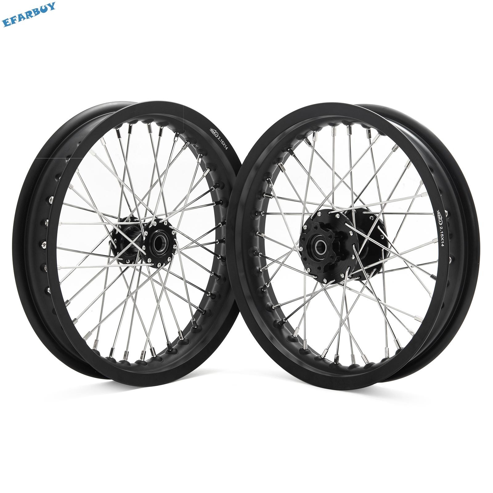 14″x2.15″ Spoked Front Rear Wheels Hubs Rims For SUR-RON Light Bee X For Segway