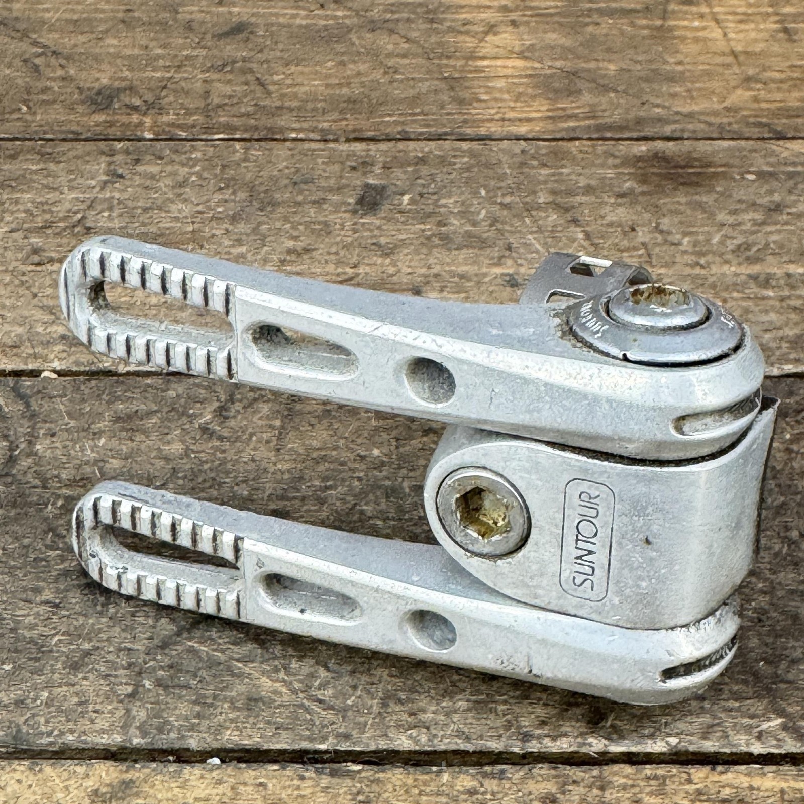 Vintage SunTour Down Tube Shifter Set 28.6 Clamp Road Touring Bike Silver Japan