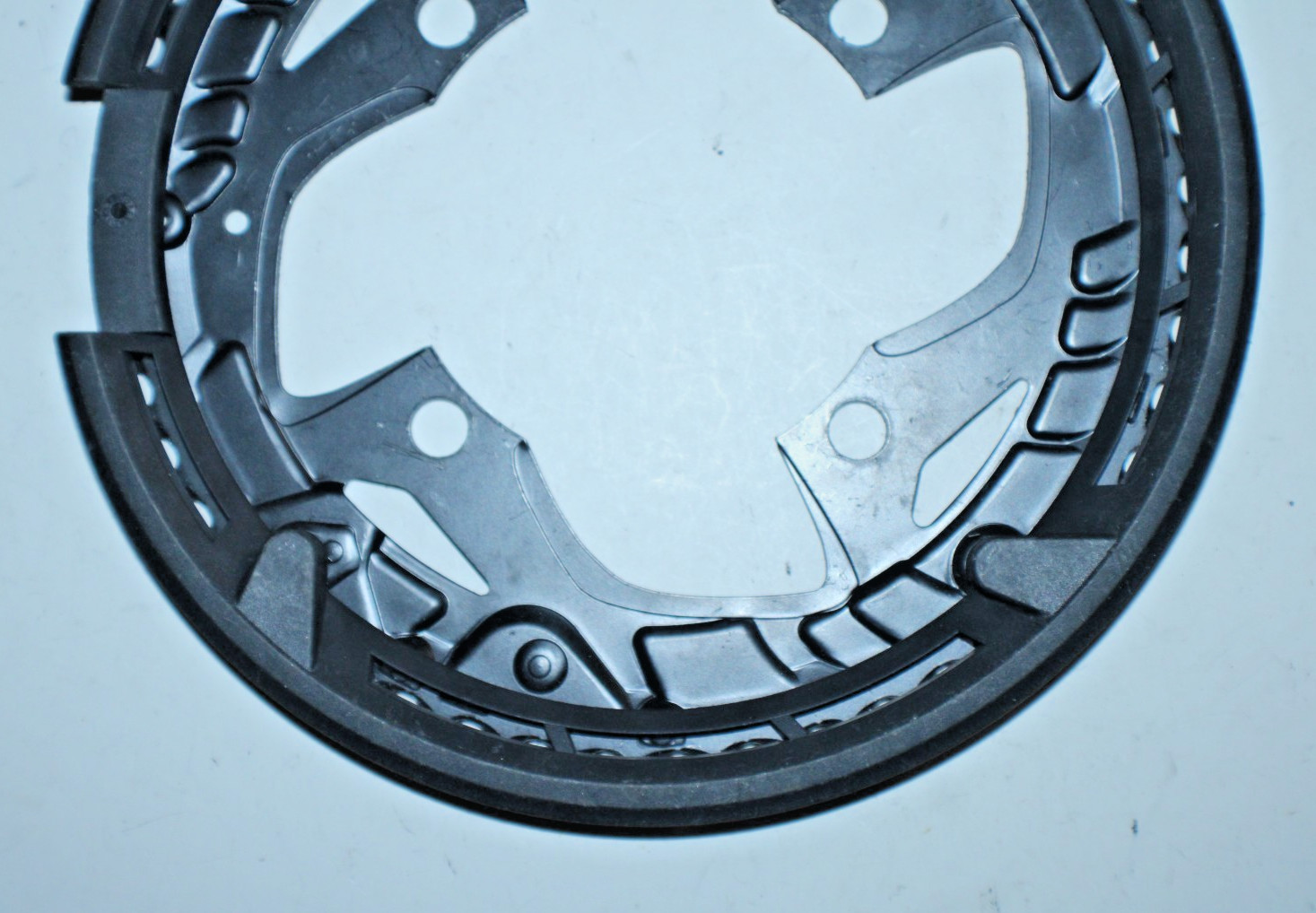 Shimano U-48 MTB Bike Chainring & Guard 48T BCD104 4-Arm Steel Plastic Gravel :)
