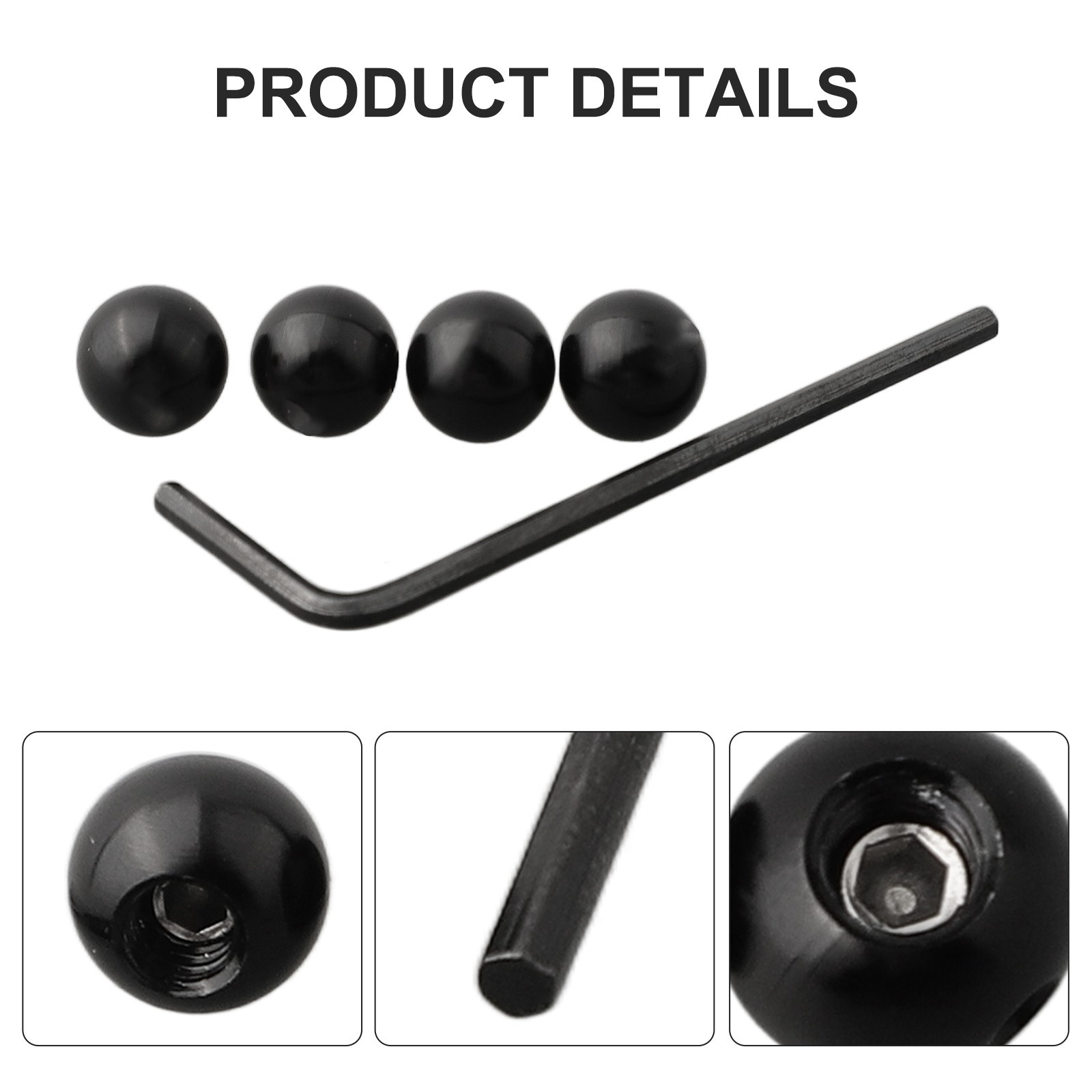 4Pcs Aluminum Alloy Cable Ferrules for Bike Brake and Gear Shift Lines