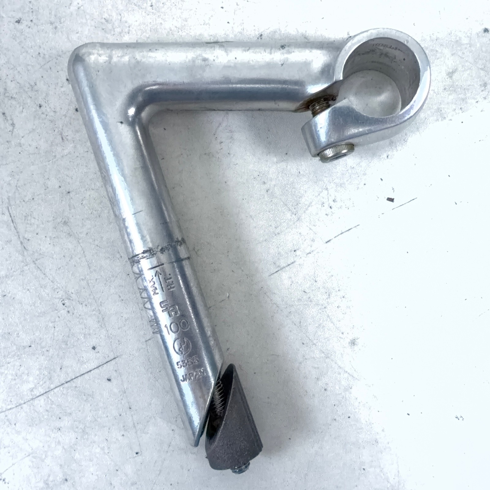 SR Japan Sakae Ringyo Vintage Alloy Quill Stem «Custom» 100mm Reach 25.4 Clamp