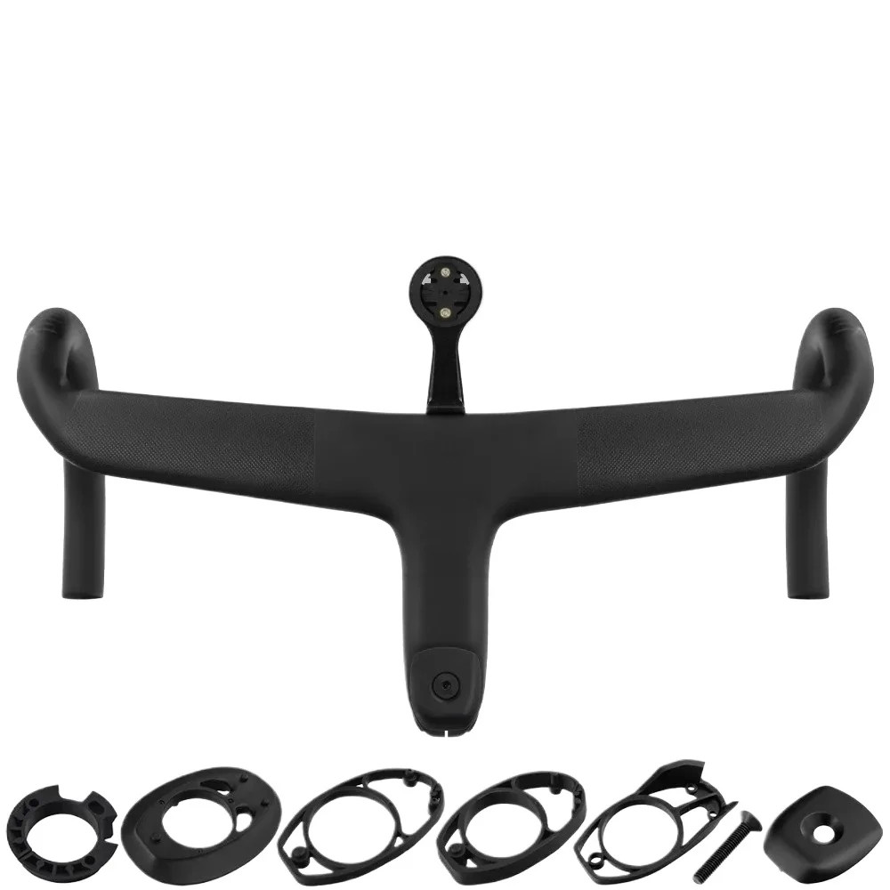 Full Carbon Fiber Road Bike Integrated Drop Handlebar Internal Cable Routing