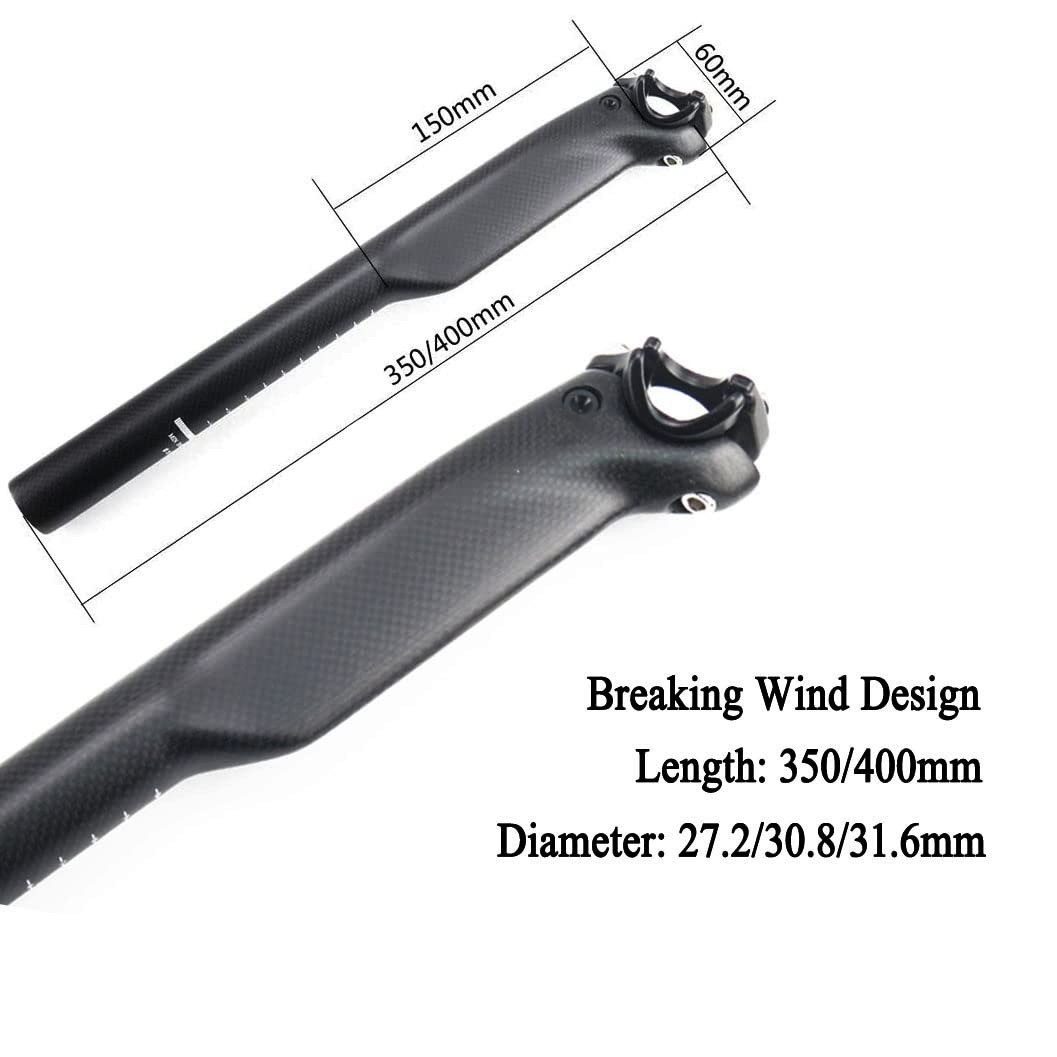 RXL SL Carbon Fiber Bicycle Seatpost 27.2/30.8/31.6mm Adjustable