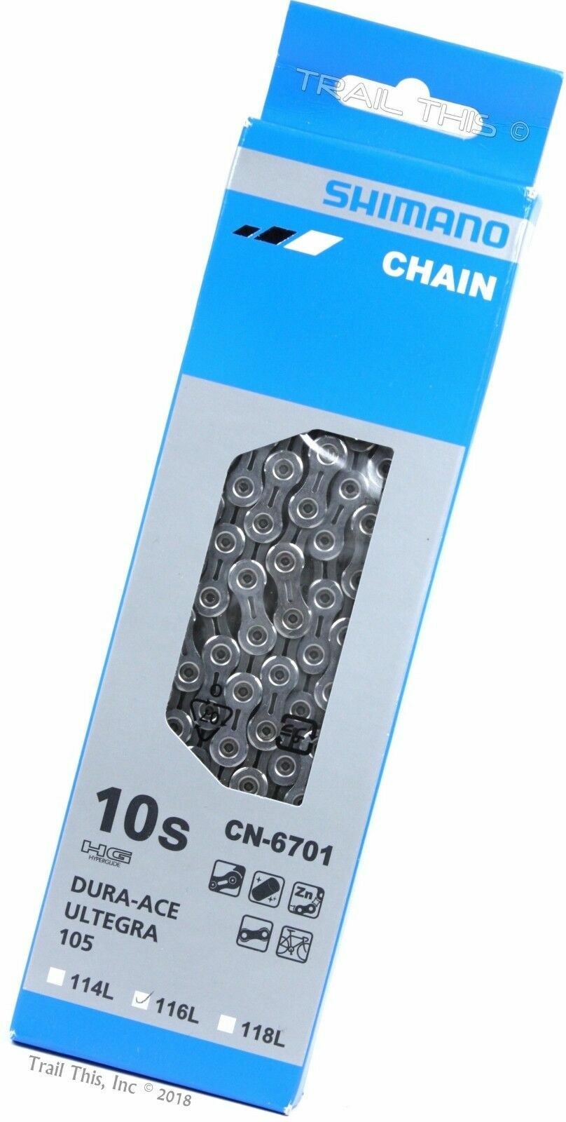 Shimano CN-6701 Ultegra 10-Speed 116L Road Chain fits Dura Ace 105 6700