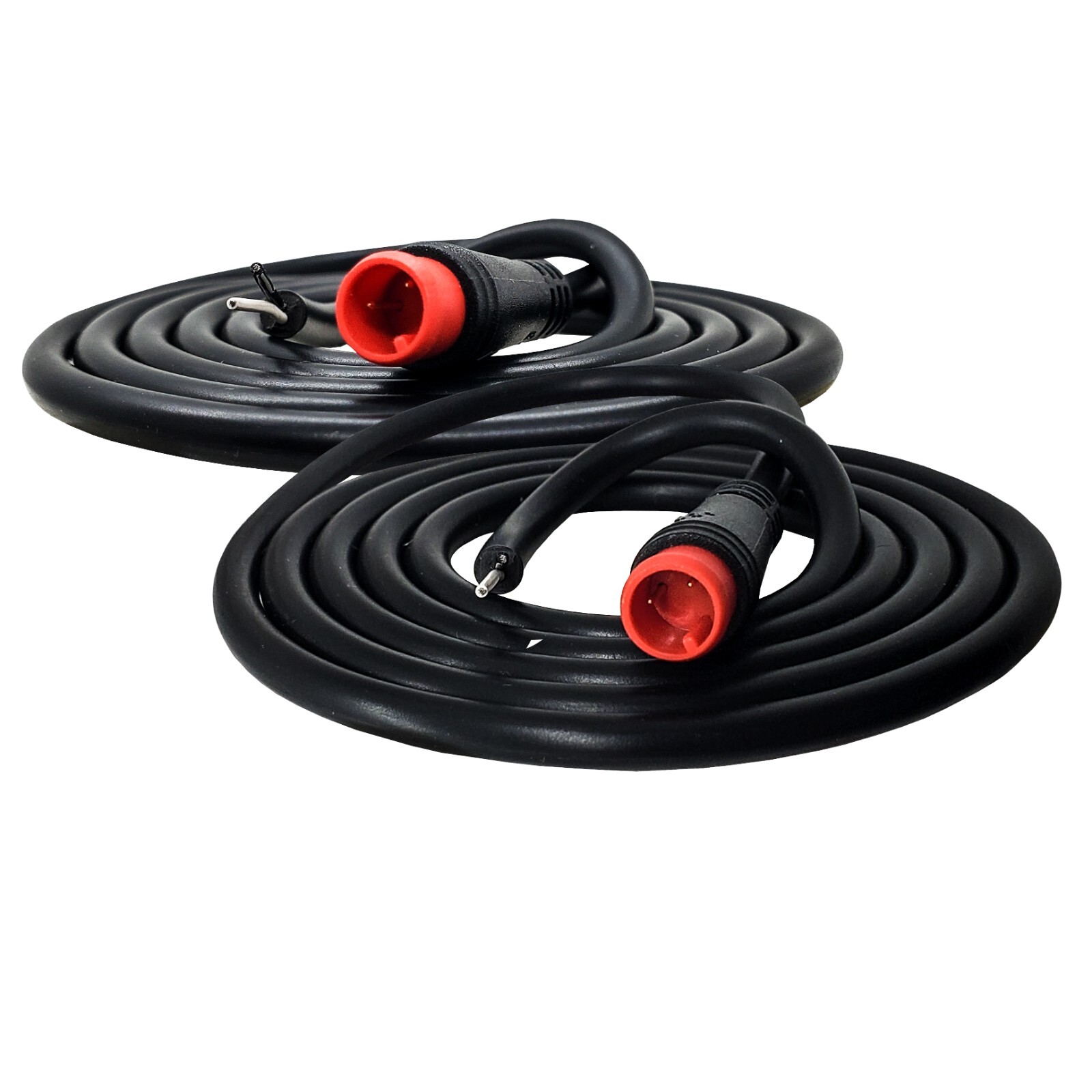 2X Julet Plug 2-Pin Male Connector Pigtail 3FT Wire for E-Bike LED Lights 60V