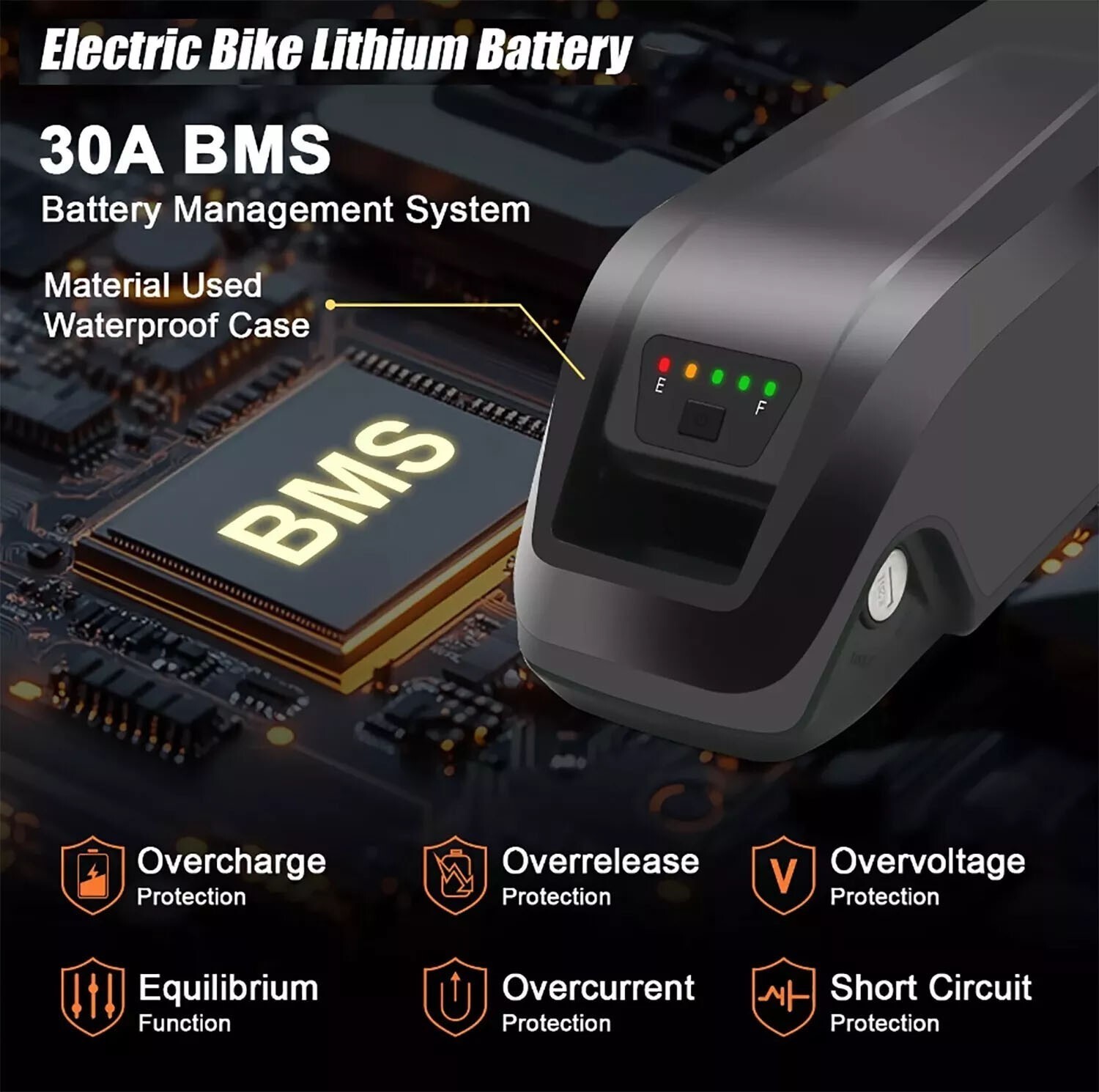 36V 10Ah 300W 500W 750W 1000W Electric Bike Bicycle Ebike Liion Battery Lockable