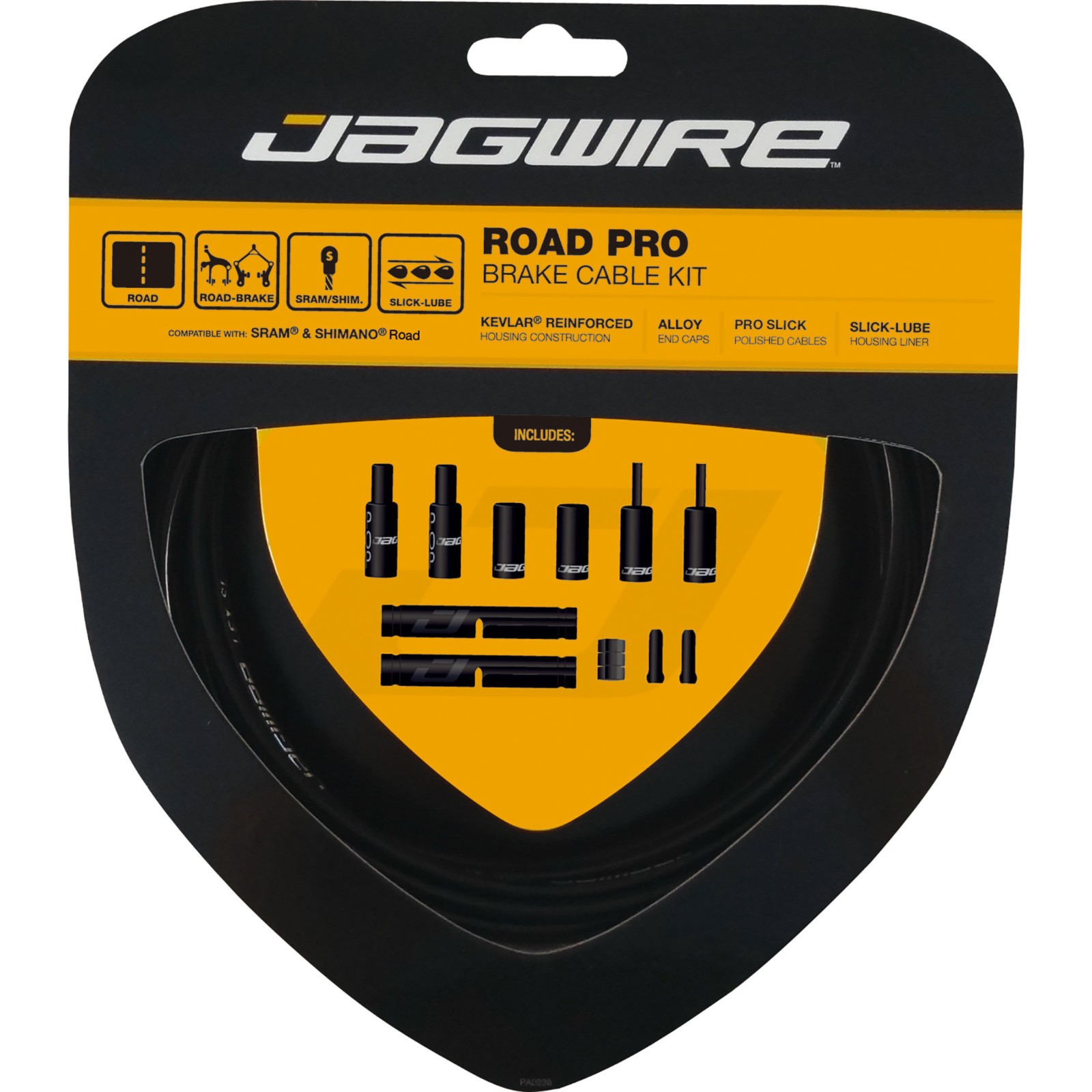 Jagwire Road Pro Brake Cable Kit – Black NEW