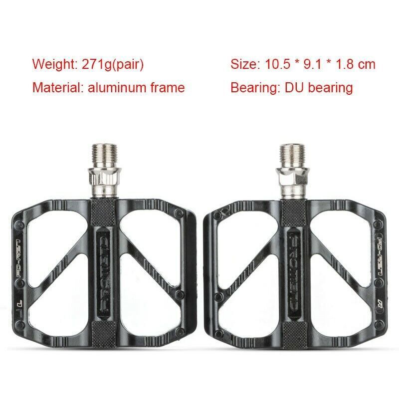 Road Mountain Bike Pedals Flat Aluminum Sealed Bearing 9/16″ For MTB BMX