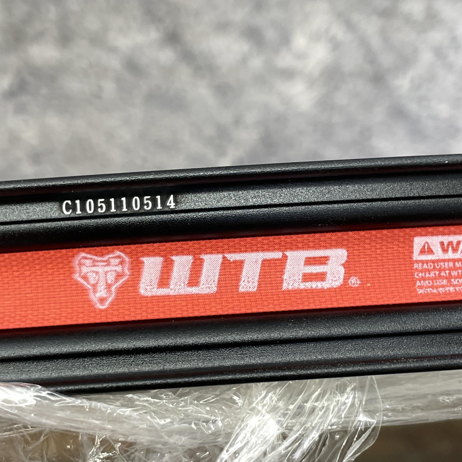 WTB KOM Tough I25 29 TCS Rim 32H Tubeless Disc MTB Black Alloy PV 29in