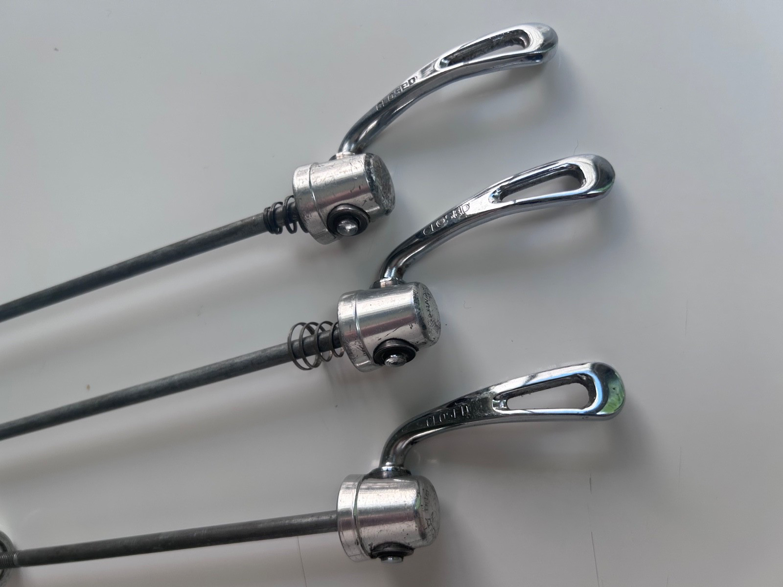Campagnolo Record Quick Release Skewer QF/QR-RE121 ? Lot Of 3 Front & Rear READ