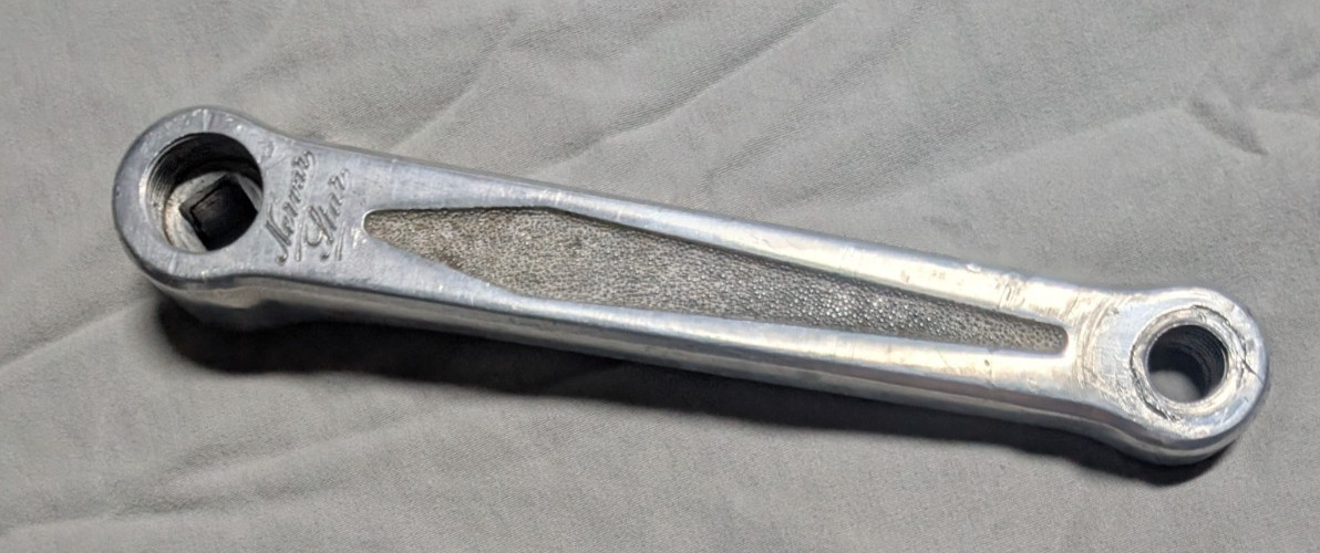Vintage Nervar Star Crank 52/45 T 128 BCD France w/BSA Bottom Bracket