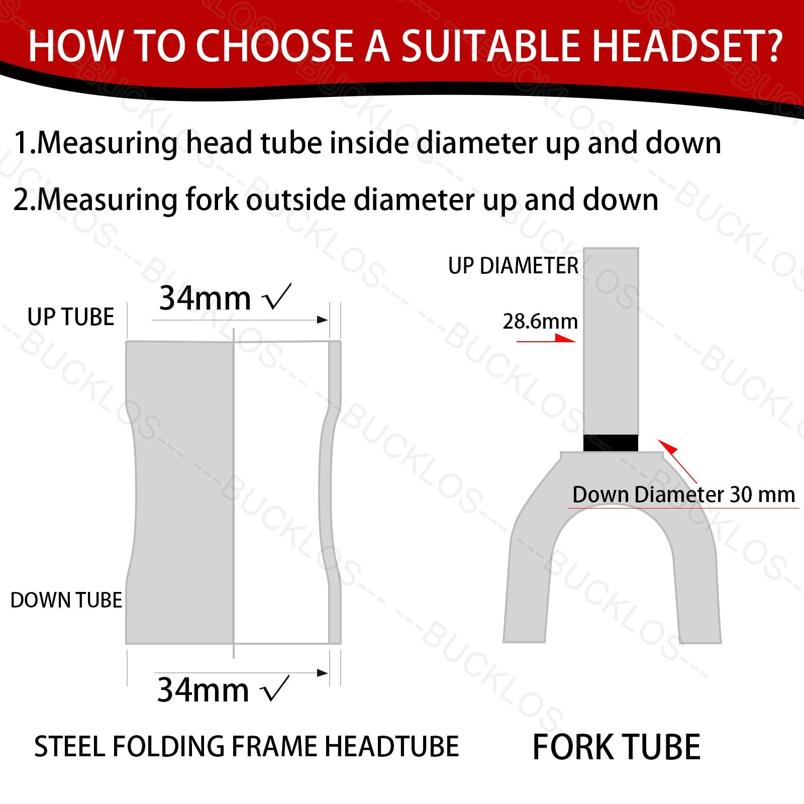 1-1/8 Bike Headset MTB Threadless 34mm Headtube External Bearing Parts Black