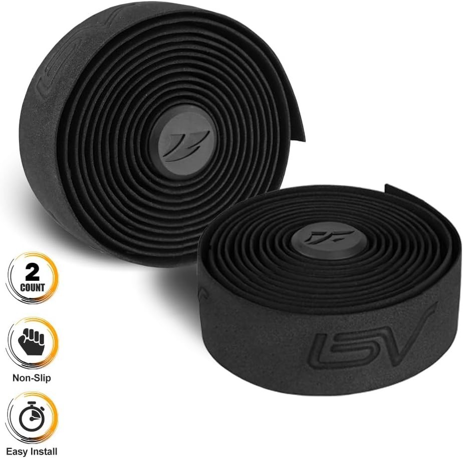 Bike Handlebar Tape for Road Bike, Bicycle 3mm EVA Padded Bar Tape, 2 Roll