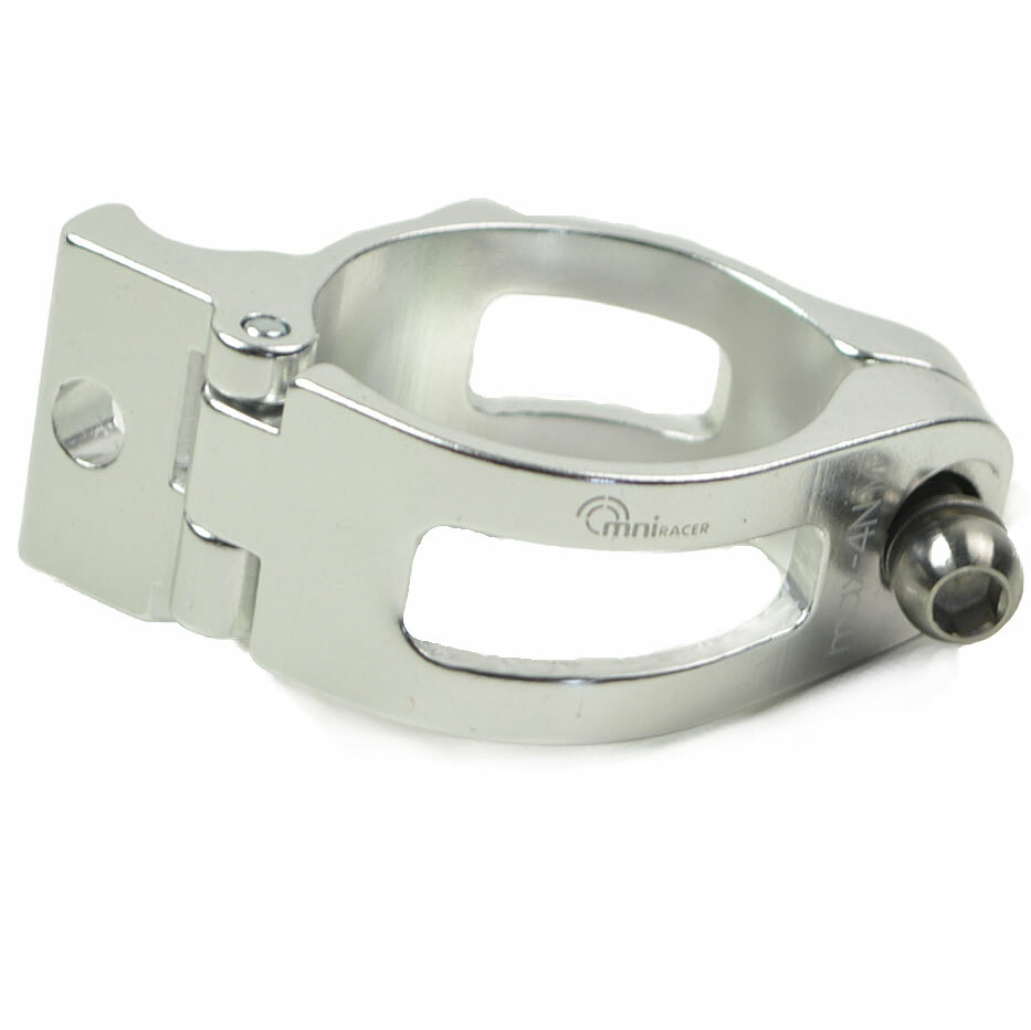 OMNI Racer Worlds Lightest Front Derailleur Adapter Dura Ace Ultegra 28.6mm SILV