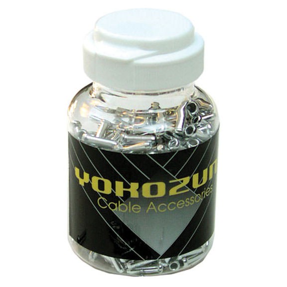 Yokozuna Cable End Crimps, 1.6mm Silver – 500/Bottle