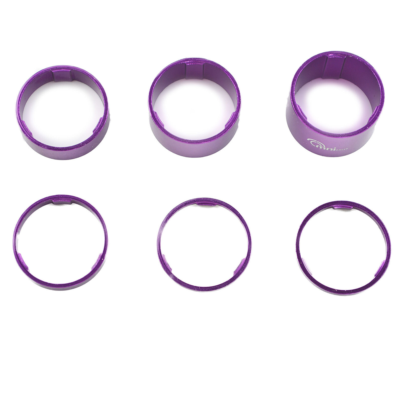 1-1/8″ OMNI Racer WORLDS LIGHTEST Alloy Headset Spacers 2,3,5,10,15,20mm PURPLE