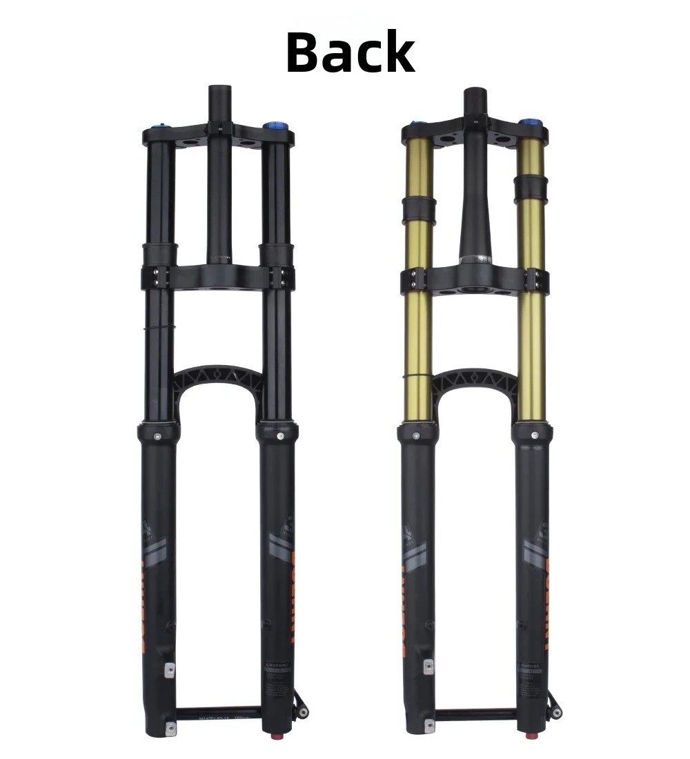 Mountain Bike Front Fork Dual Shoulder Thru-Axle Air Fork 180mm Travel