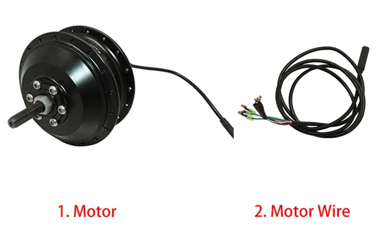 36V/48V 250W/350W/500W MTB E-bike Front/Rear Brushless Gear Hub High Speed Motor