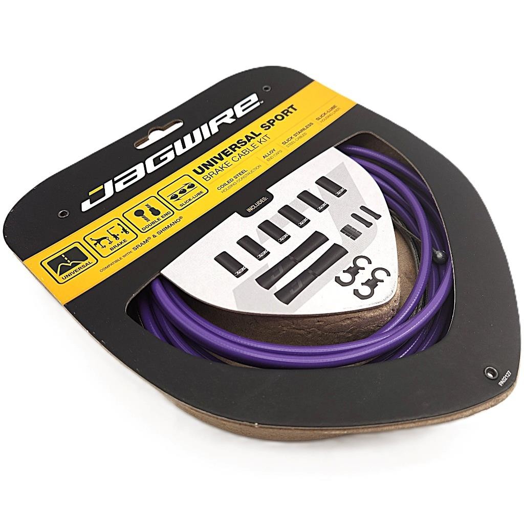 Jagwire Universal Sport Bike Brake Cable & Housing Kit Purple fits SRAM/Shimano