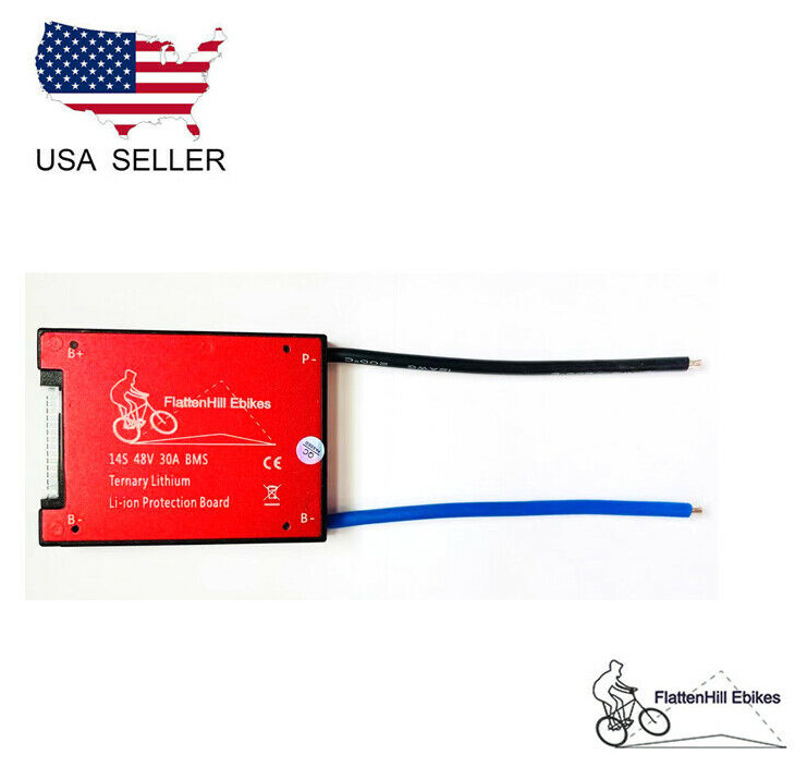 52V 48V 14S 30A Lithium 18650 Battery Protection Board BMS PCB Ebike Scooter