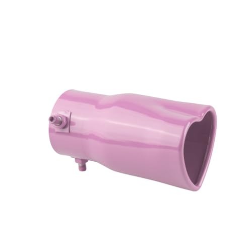 Sakali 63mm Heart-Shaped Tail Pipe Car Stainless Steel Exhaust Straight Pink