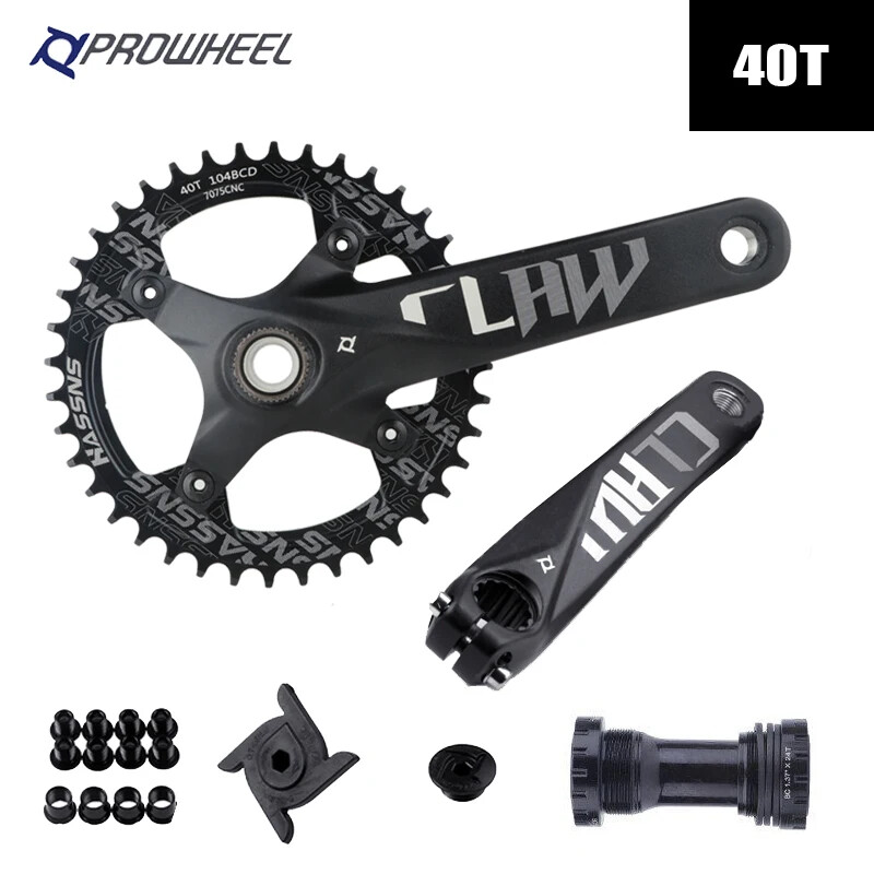 Crankset Hollowtech Crank Arms for Mountain Bike Chainring 104 Bcd 32/34/36T