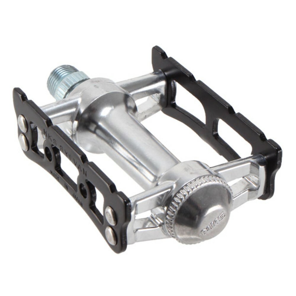 MKS Sylvan Track Pedals Black/Silver 9/16″ Fixed Gear Road Touring Bike