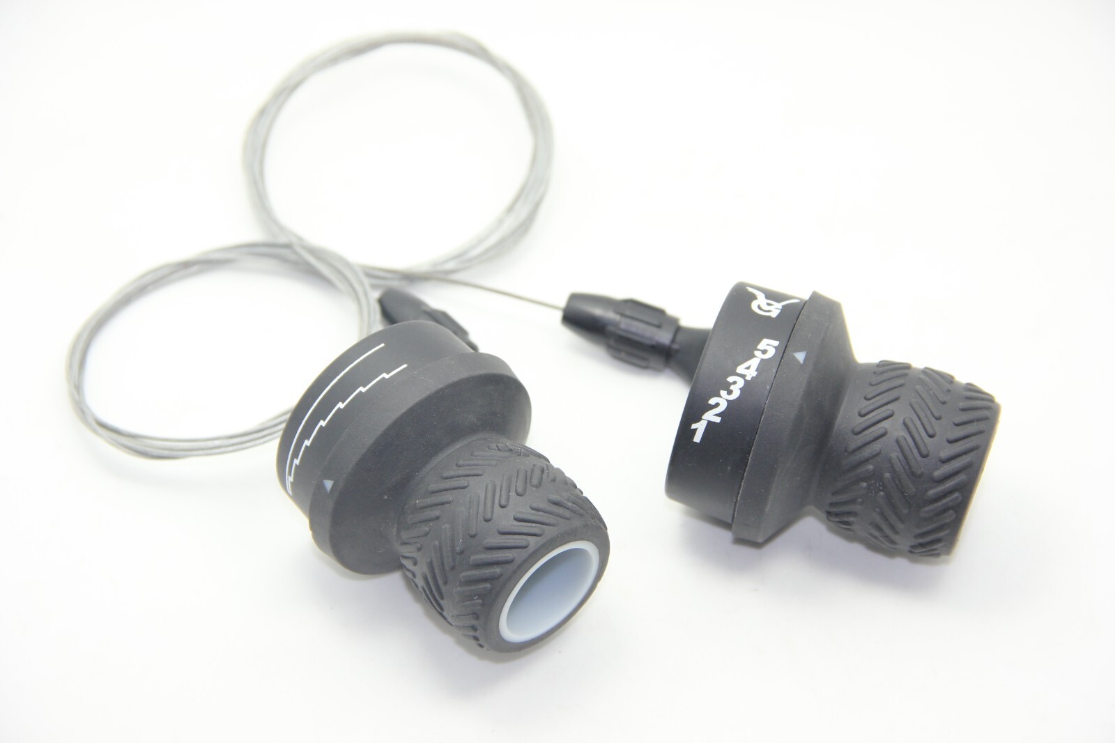 Bike Bicycle 3 X 5 Speed Shifters Twist Grip Gear Shifters Black