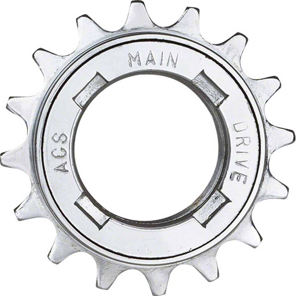 ACS Main Drive Single Speed Freewheel 18T x 1/8″ Silver 1-Speed Threaded FW