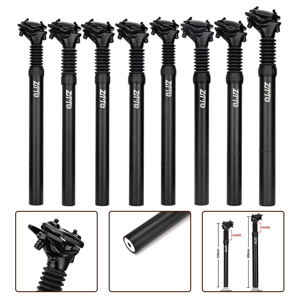 Improved Suspension System With Shock Absorber Seat Post For Mountain Bikes