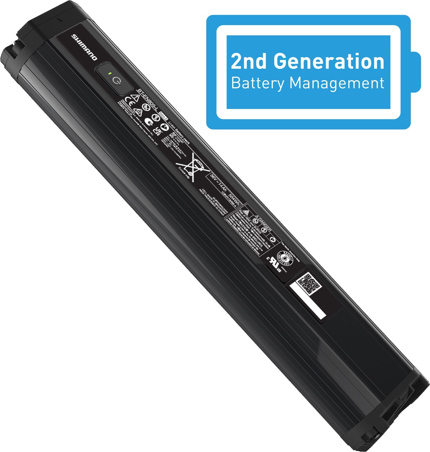 Shimano Steps BT-EN805-L E-Bike Battery Intern EP6 EP8 504 WH Frame down Pipe –