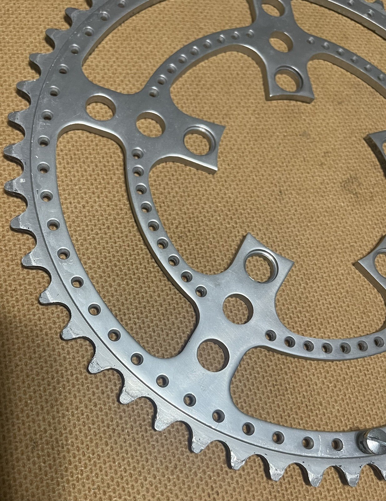 Vintage Stronglight Chainring 52T Drillium 86 BCD
