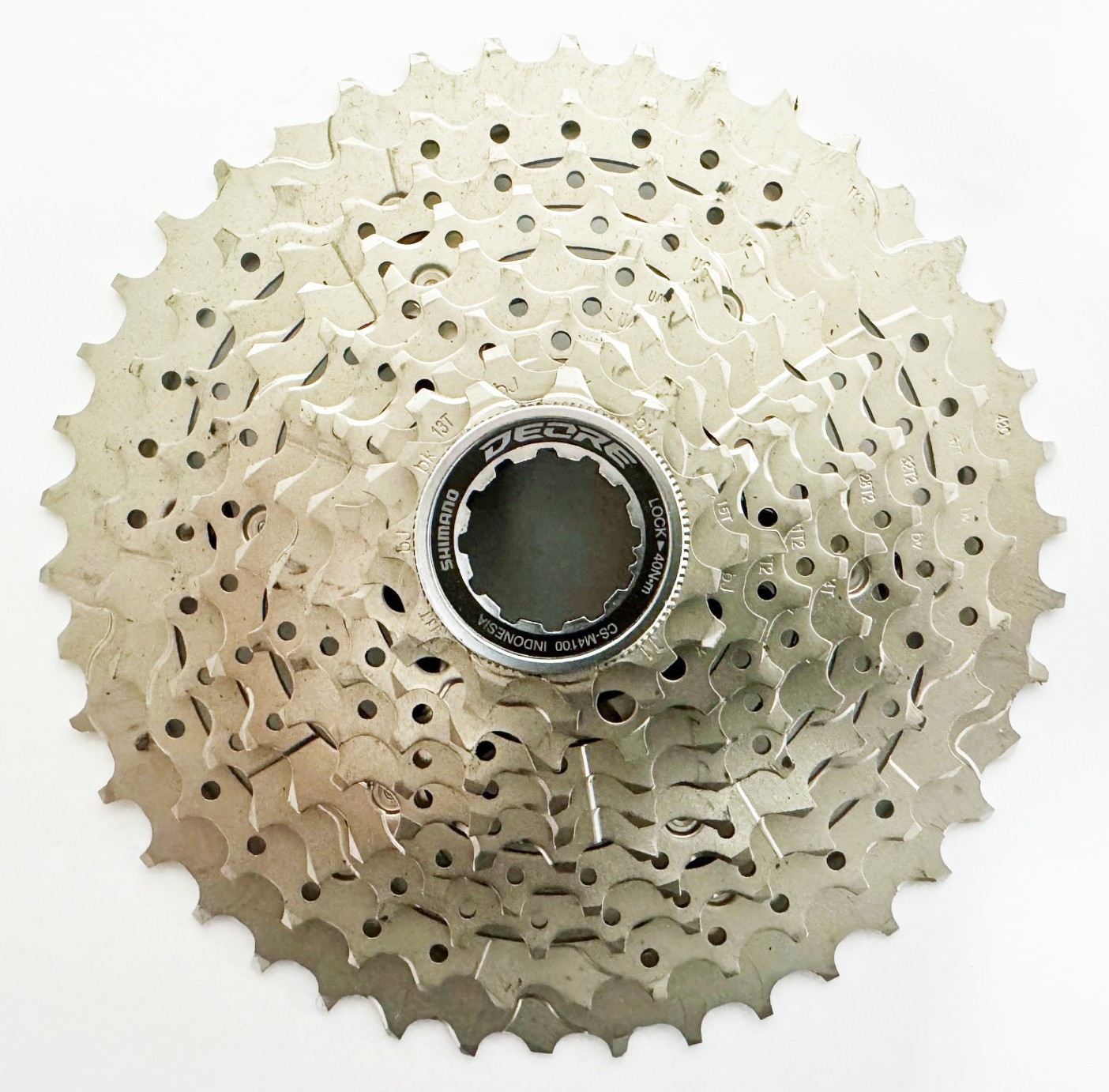 Shimano Deore CS-M4100-10 Cassette – 10-Speed, 11-42t, Silver
