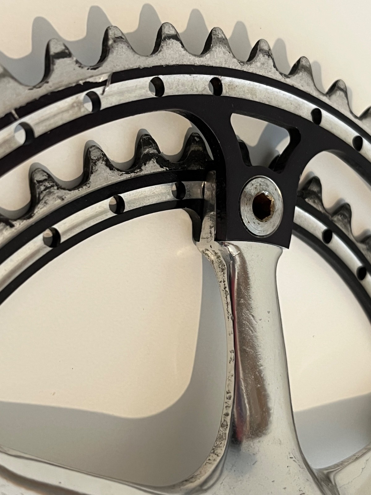 Rino Montreal vintage bicycle crankset 52/42 172.5