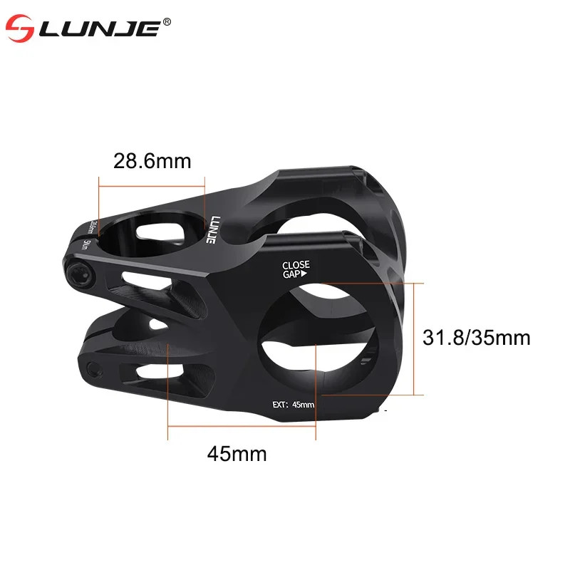 CNC Bicycle Stem 31.8/35Mm MTB Bike Table Power Aluminum Alloy 45MM Road Bike Ha